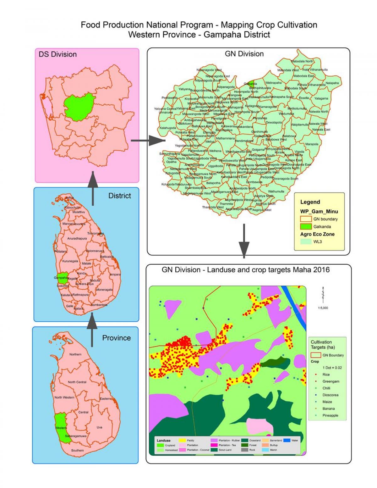 નકશો જીએન ડિવિઝન નકશો શ્રિલંકા