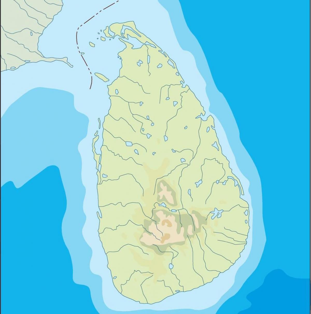 શ્રીલંકા વેક્ટર નકશો