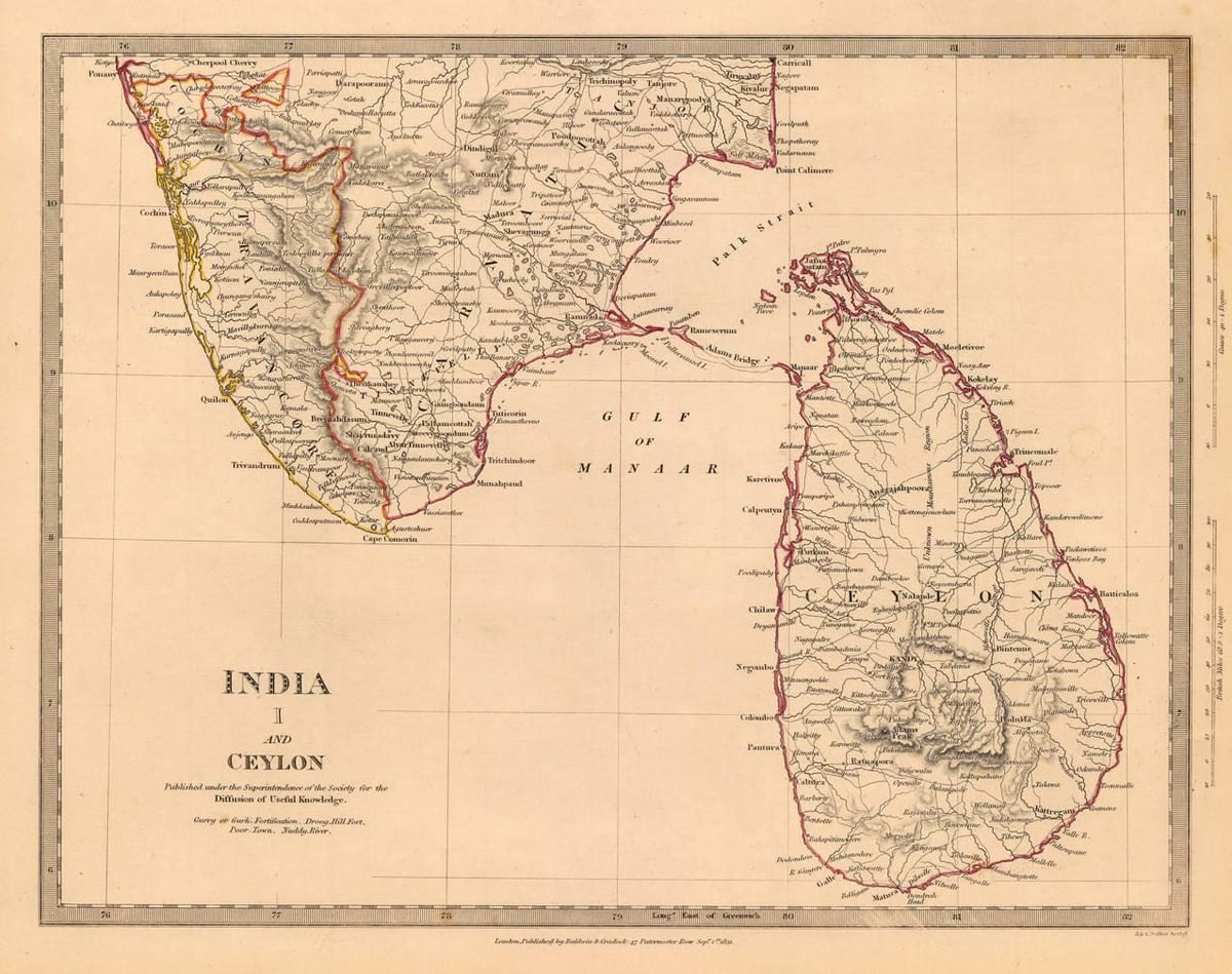 જૂના સિલોન નકશો