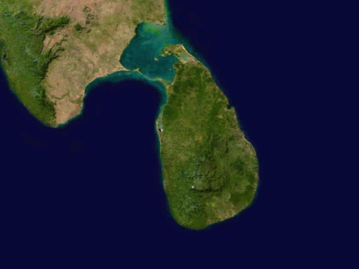 ઓનલાઇન ઉપગ્રહ નકશો શ્રિલંકા