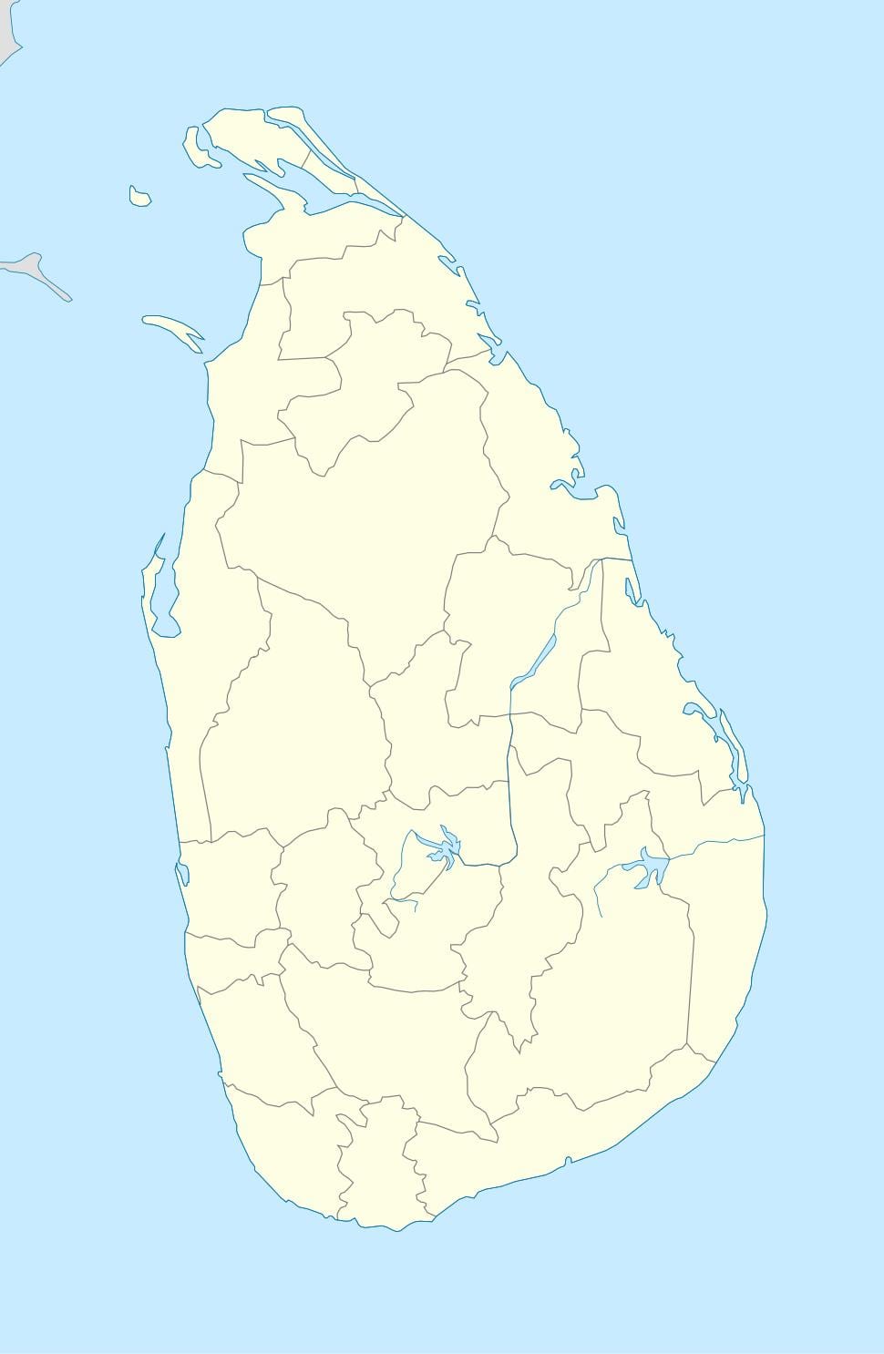 નકશો શ્રીલંકા વિભાગીય સચિવાલય