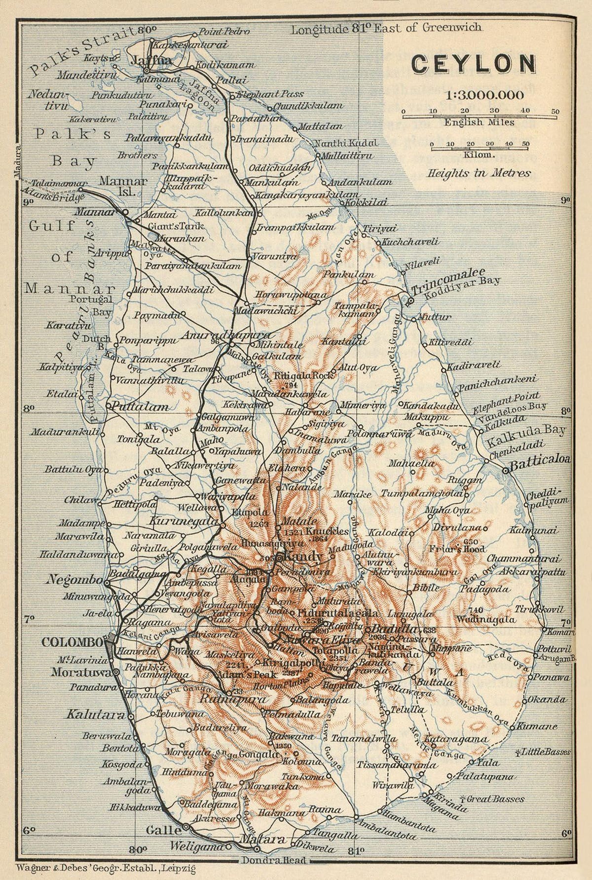 સિલોન પર નકશો