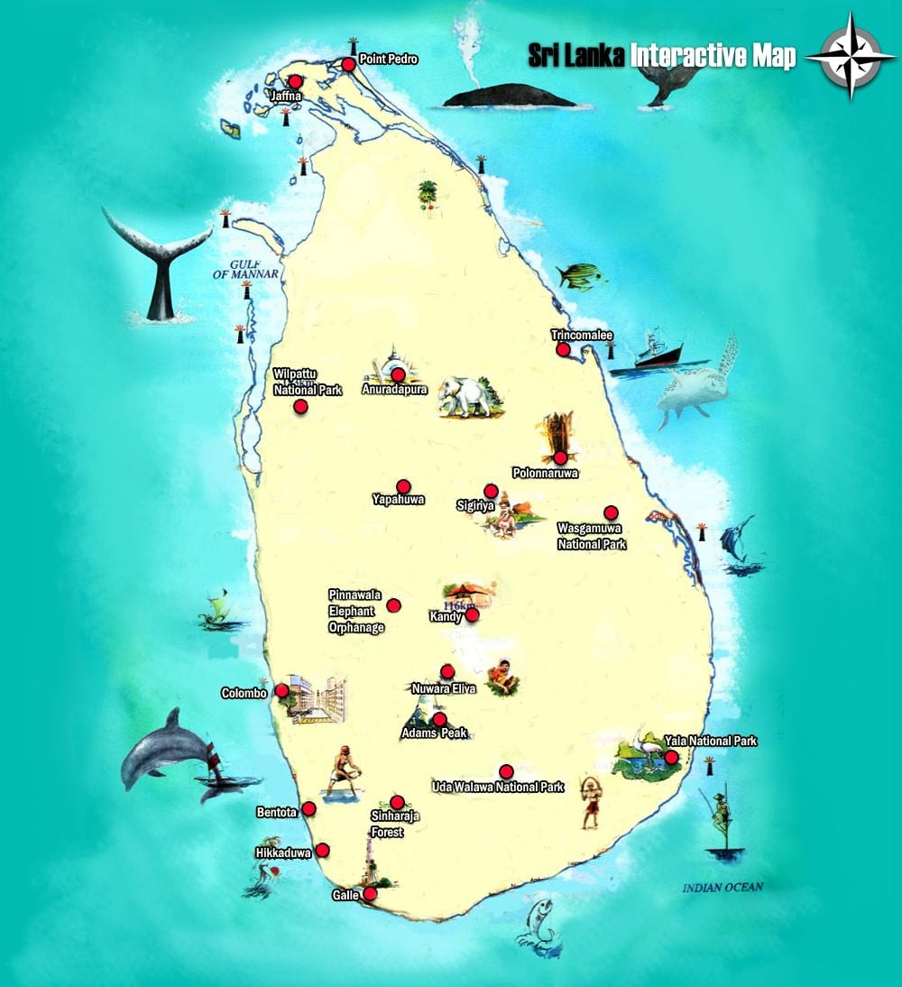 નકશો jaffna શ્રિલંકા