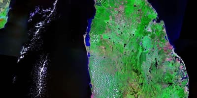 નકશો ભૌગોલિક નકશો શ્રિલંકા