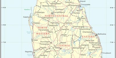એરપોર્ટ શ્રીલંકા નકશો