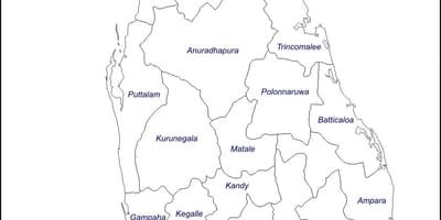 શ્રીલંકા નકશો દોરવા