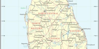 શ્રીલંકા માર્ગ નકશો અંતર કેલ્ક્યુલેટર
