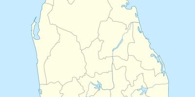 નકશો શ્રીલંકા વિભાગીય સચિવાલય